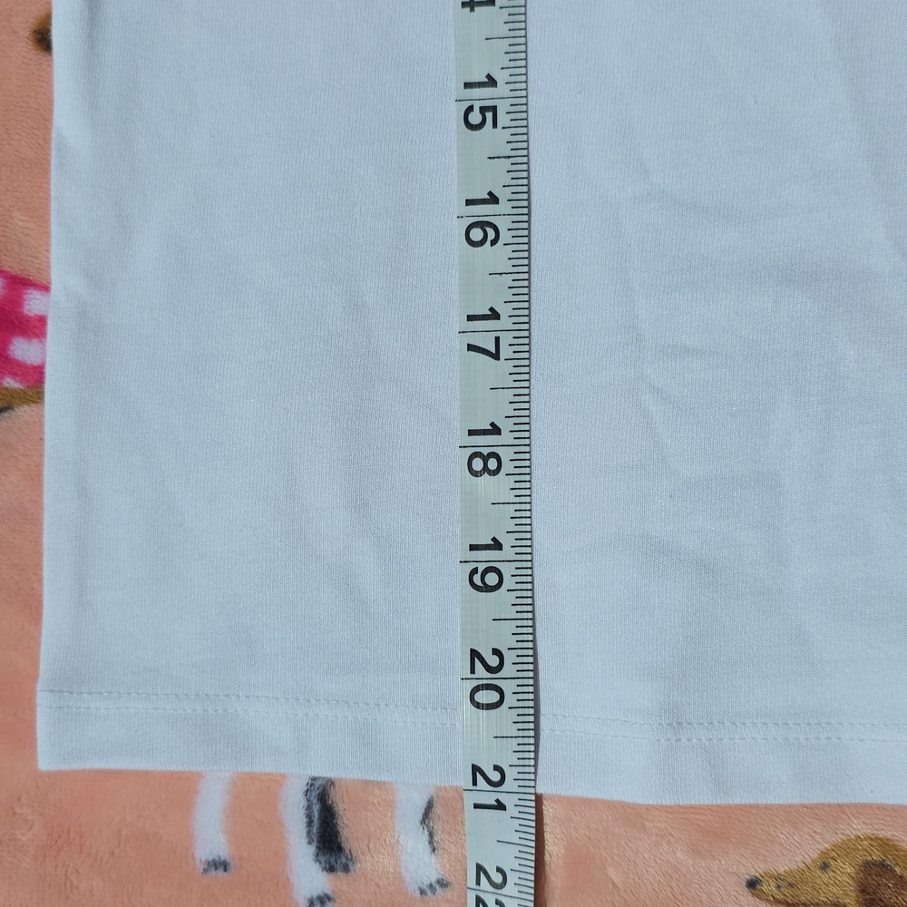 White Eyelet Sleeve Ruffle Tee - Picture 4 of 16
